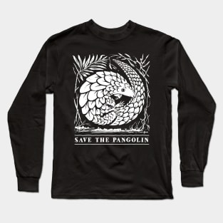 Endangered Species - Save The Pangolin Long Sleeve T-Shirt